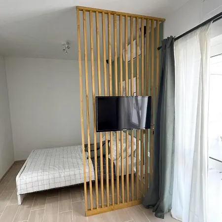 Modern Studio Overlooking Downtown Makarská Exteriér fotografie