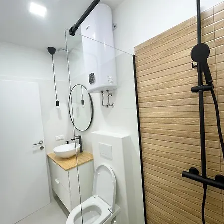 Modern Studio Overlooking Downtown Makarská Exteriér fotografie
